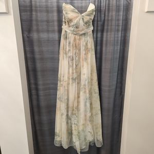 Jenny Yoo, printed chiffon, Size 8